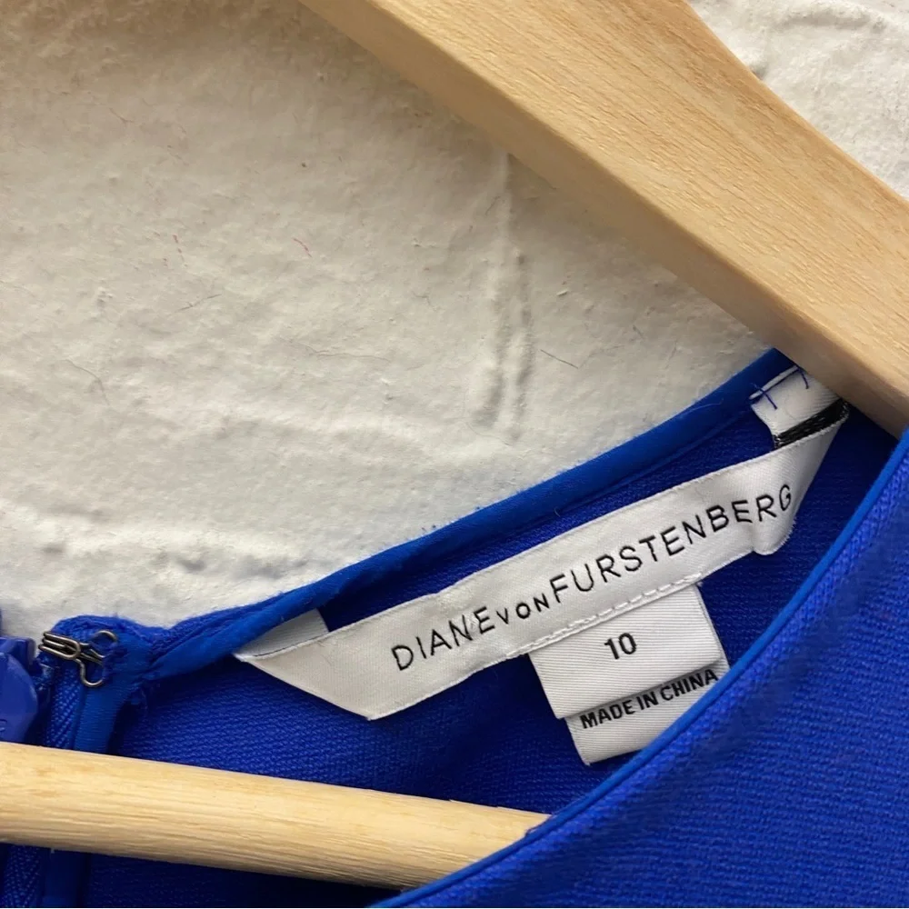 Diane‎ von Furstenberg || DVF Evita Pencil Sheath Dress Royal Blue. 10 - Picture 5 of 10
